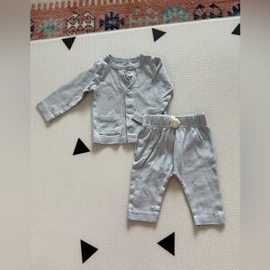 Carters|Baby boy neutral two piece matching set,Pastel nautical novelty print•3M